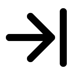 arrow line right bold