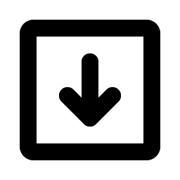 arrow square down bold