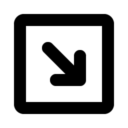 arrow square down right bold