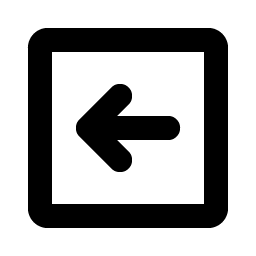 arrow square left bold