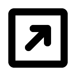 arrow square up right bold