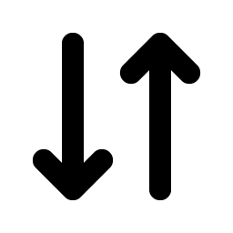 arrows down up bold