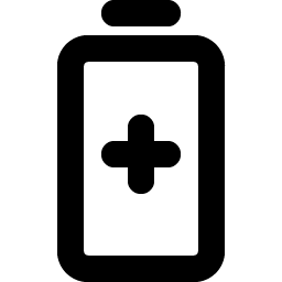 battery plus vertical bold