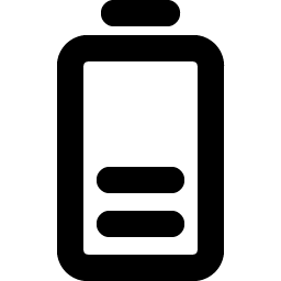 battery vertical medium bold