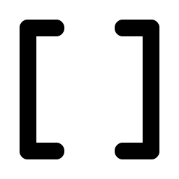 brackets square bold