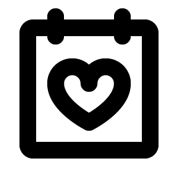 calendar heart bold