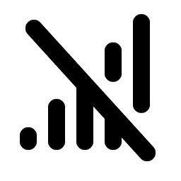 cell signal slash bold