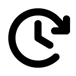 clock clockwise bold