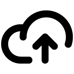cloud arrow up bold