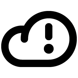 cloud warning bold