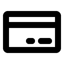 Credit Card Bold icon - free SVG