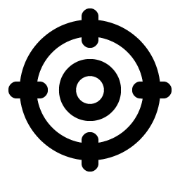 Crosshair Bold icon - free SVG