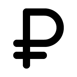 Currency Rub Bold icon