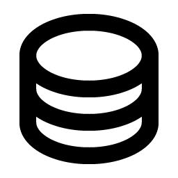 Database Bold icon