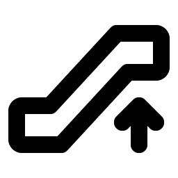 Escalator Up Bold icon