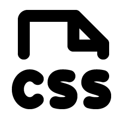 File Css Bold icon