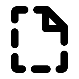 File Dashed Bold icon