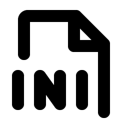 File Ini Bold icon
