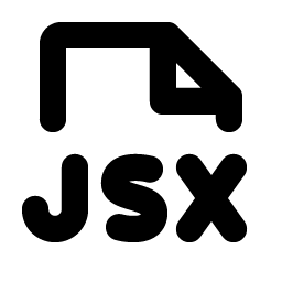 File Jsx Bold icon