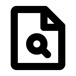 File Magnifying Glass Bold icon