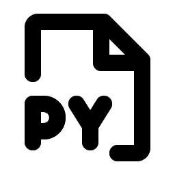 File Py Bold icon