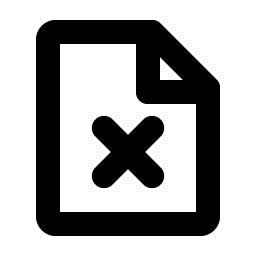 File X Bold icon