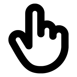 Hand Pointing Bold icon