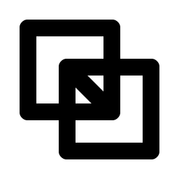 Intersect Square Bold icon