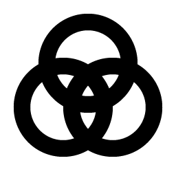 Intersect Three Bold icon