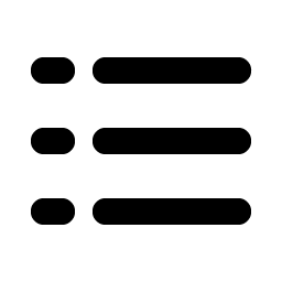 List Dashes Bold icon