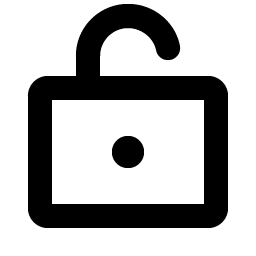 Lock Open Bold icon