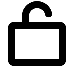 Lock Simple Open Bold icon