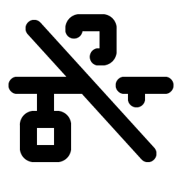 Network Slash Bold icon