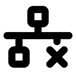 Network X Bold icon