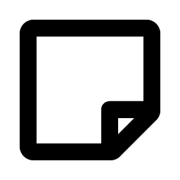 Note Blank Bold icon