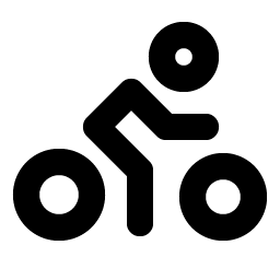 Person Simple Bike Bold icon
