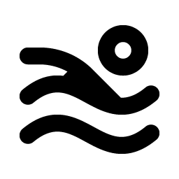 Person Simple Swim Bold icon