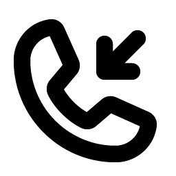 Phone Incoming Bold icon