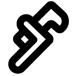 Pipe Wrench Bold icon - free SVG