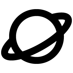 Planet Bold icon - free SVG