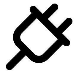 Plug Bold icon - free SVG
