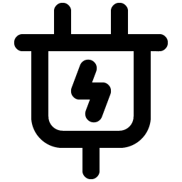 Plug Charging Bold icon - free SVG
