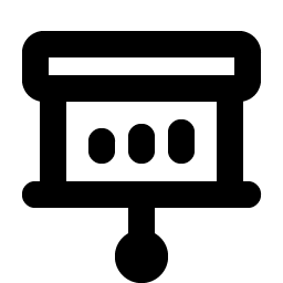 projector screen chart bold