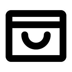 shopping bag open bold