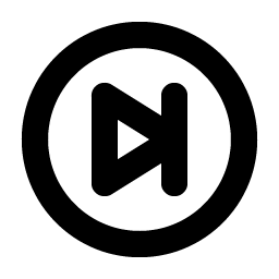 skip forward circle bold