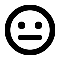 smiley meh bold