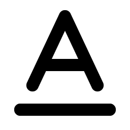 text a underline bold