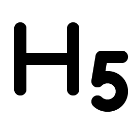 text h five bold