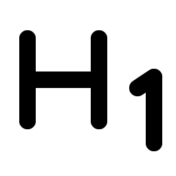 text h one bold