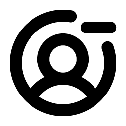 user circle minus bold